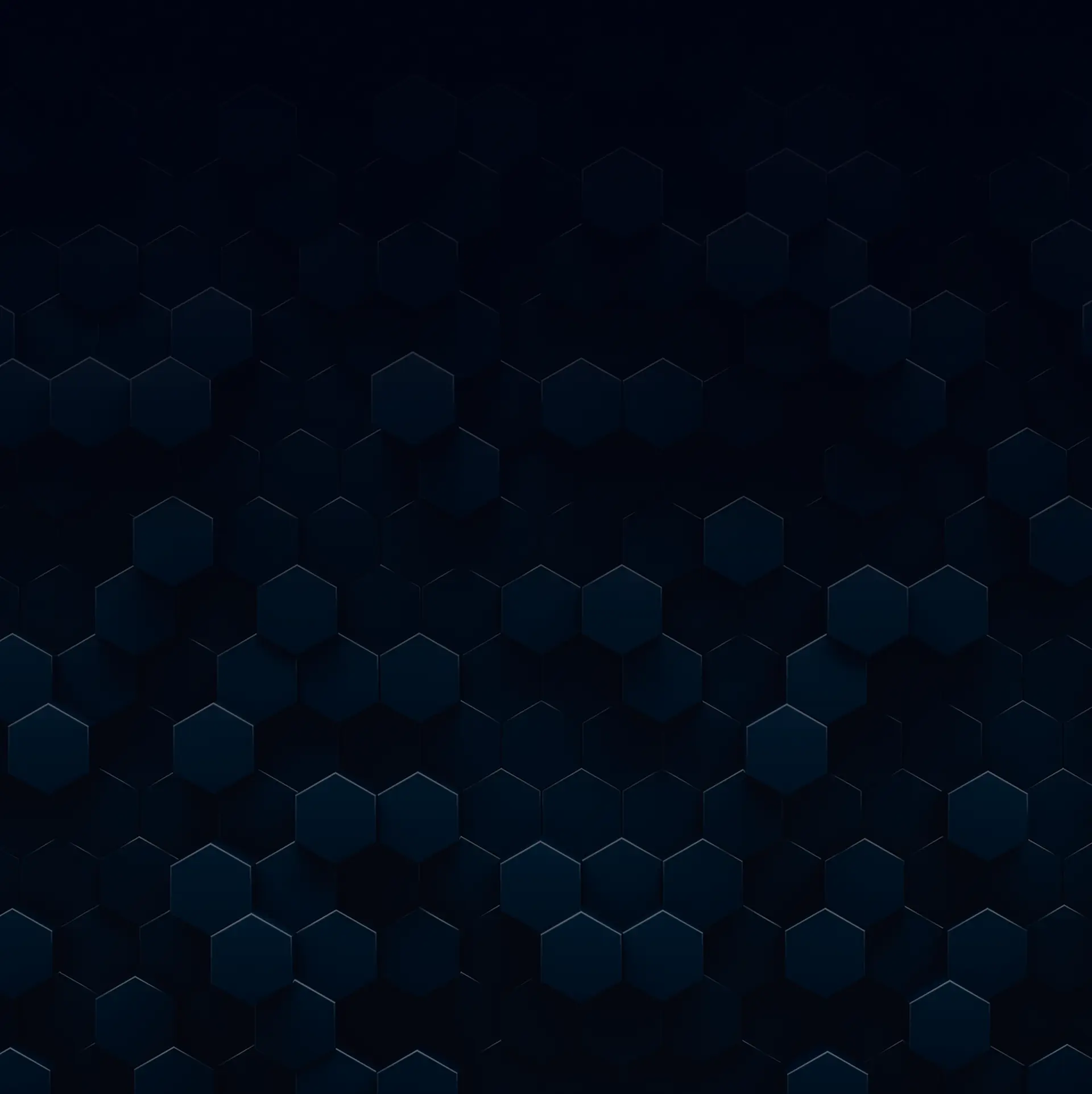 A hexagonal background pattern in dark navy